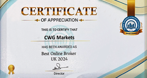 CWG Markets Demonstrates Industry Leadership by Winning "Best Online Broker UK 2024 " for the Fourth Consecutive Year